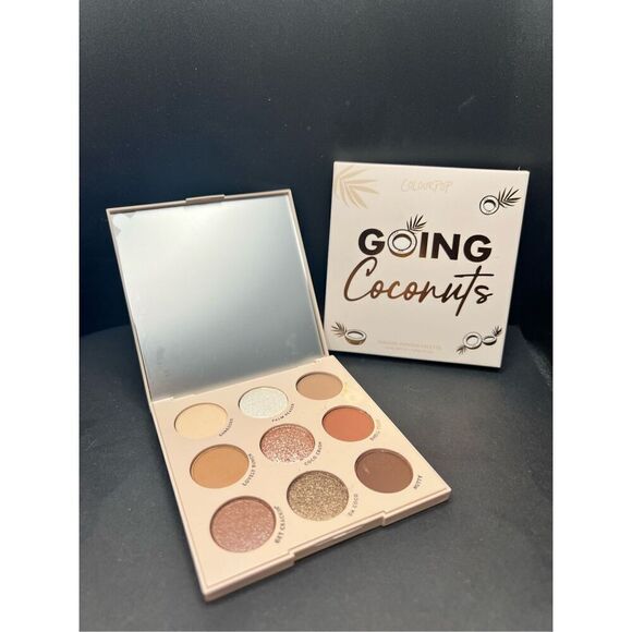 NIB! Colourpop Going Coconuts Neutral 9 Pan Eyeshadow Palette - Picture 1 of 4